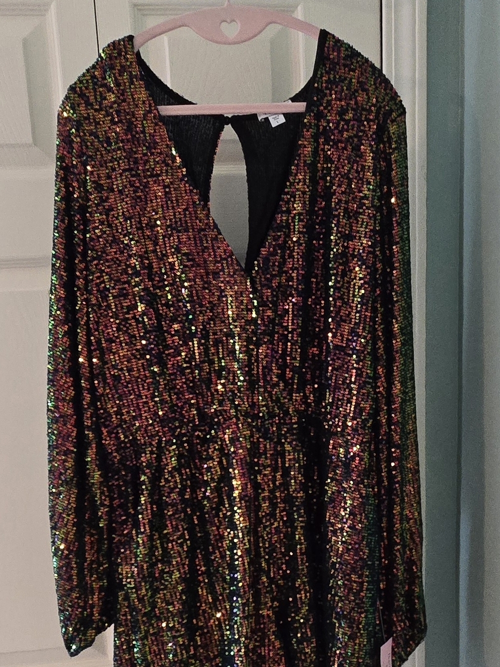 VENUS Sequined Romper with Multicolor Sparkle ✨️